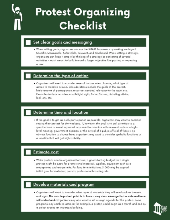 Protest Action Plan An Organizer’s Guide to Protests and Political Change - Street Civics