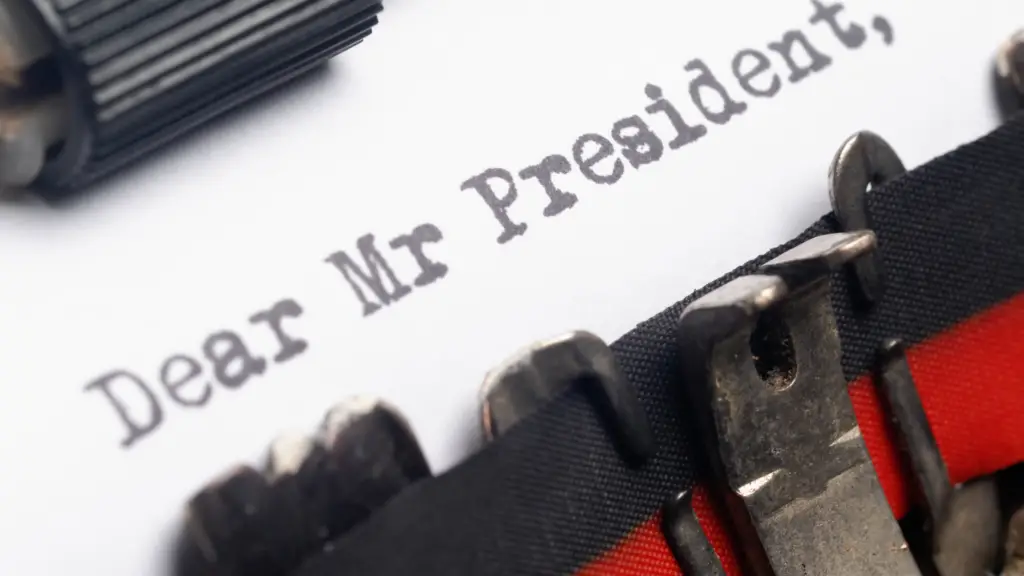 how to write a speech to the president